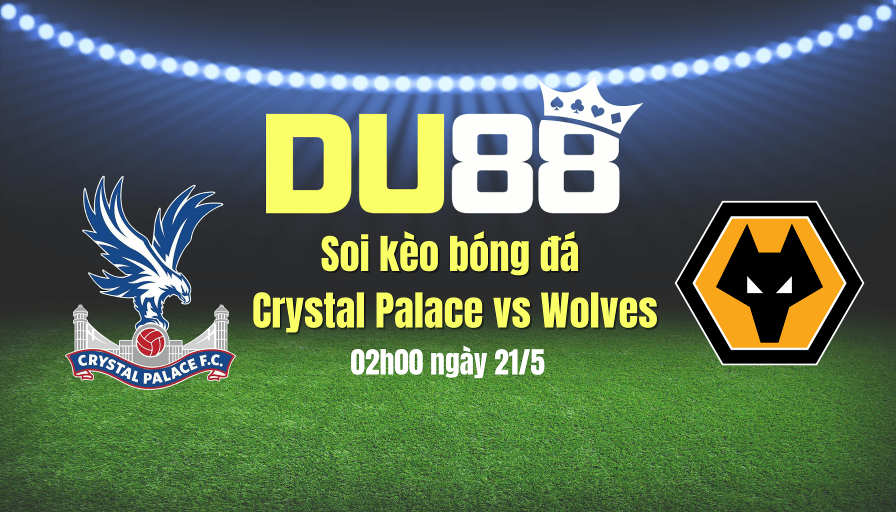 DU88 Soi kèo bóng đá Crystal Palace vs Wolves, 02h00 ngày 21/5: Cảm hứng từ chức vô địch FA Cup